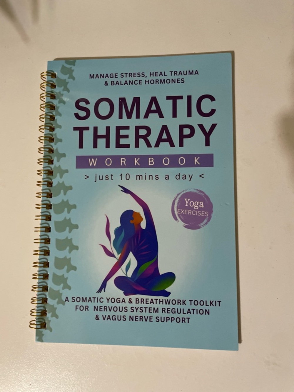 therapy Somatic Therapy Workbook - Teal, Purple, Blue